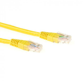 ACT Cabo de rede U/UTP CAT6 LSZH amarelo de 1,5 m com fichas RJ45 IB9851