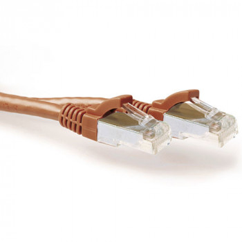 ACT FB2203 Cabo de rede Cat6a S/FTP RJ45 3 m, castanho