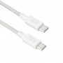 ACT Cabo de carregamento/dados USB 2.0 60W USB-C para USB-C, branco, 1 m (AC3080)