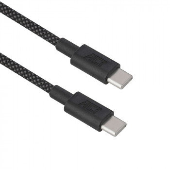 ACT Cabo de carregamento/dados USB 2.0 60W USB-C para USB-C, preto, 2 m (AC3083)