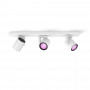 Signify Philips Hue White & Color Ambiance Argenta Candeeiro de teto 3-Spot Branco