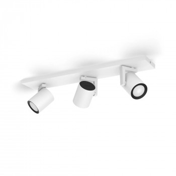 Signify Philips Hue White & Color Ambiance Argenta Candeeiro de teto 3-Spot Branco