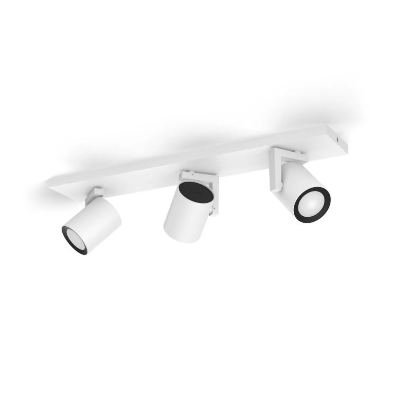 Signify Philips Hue White & Color Ambiance Argenta Candeeiro de teto 3-Spot Branco