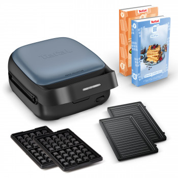 Tefal SW8674 Snack Collection sanduicheira e máquina de waffles Aqua