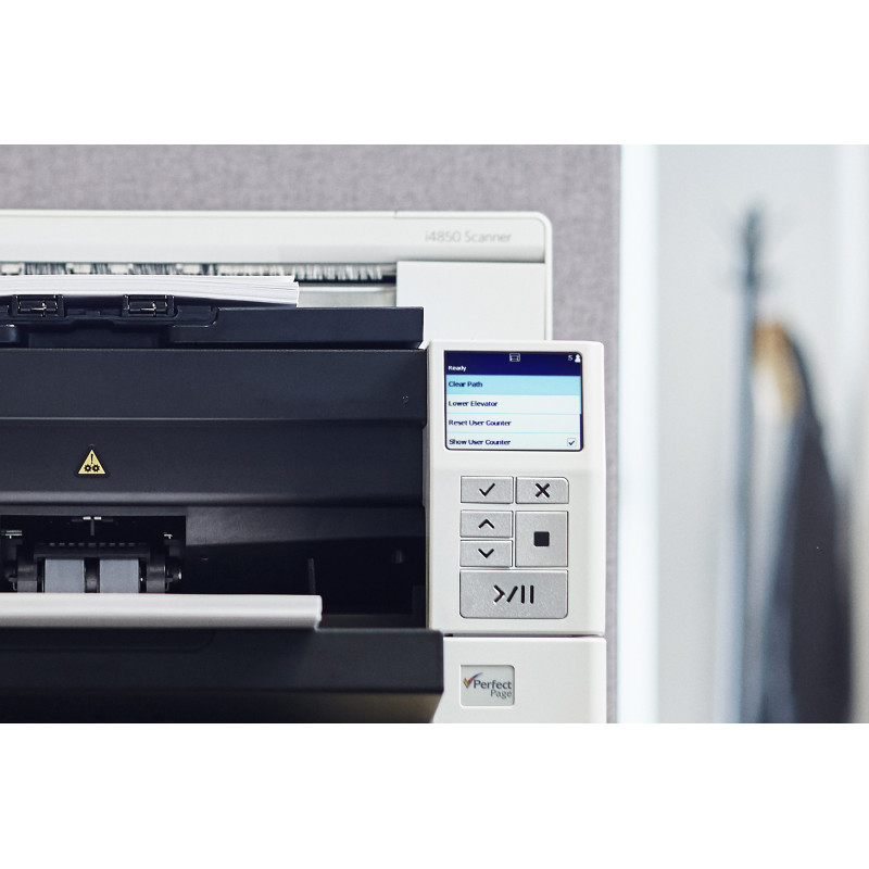 Digitalizador de documentos de produção Kodak i4850 - 600 dpi, duplex, 150 ppm, ADF de 500 folhas, USB 3.0 1738764