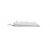 Teclado gaming uRage Exodus 220 TKL, com fios, branco