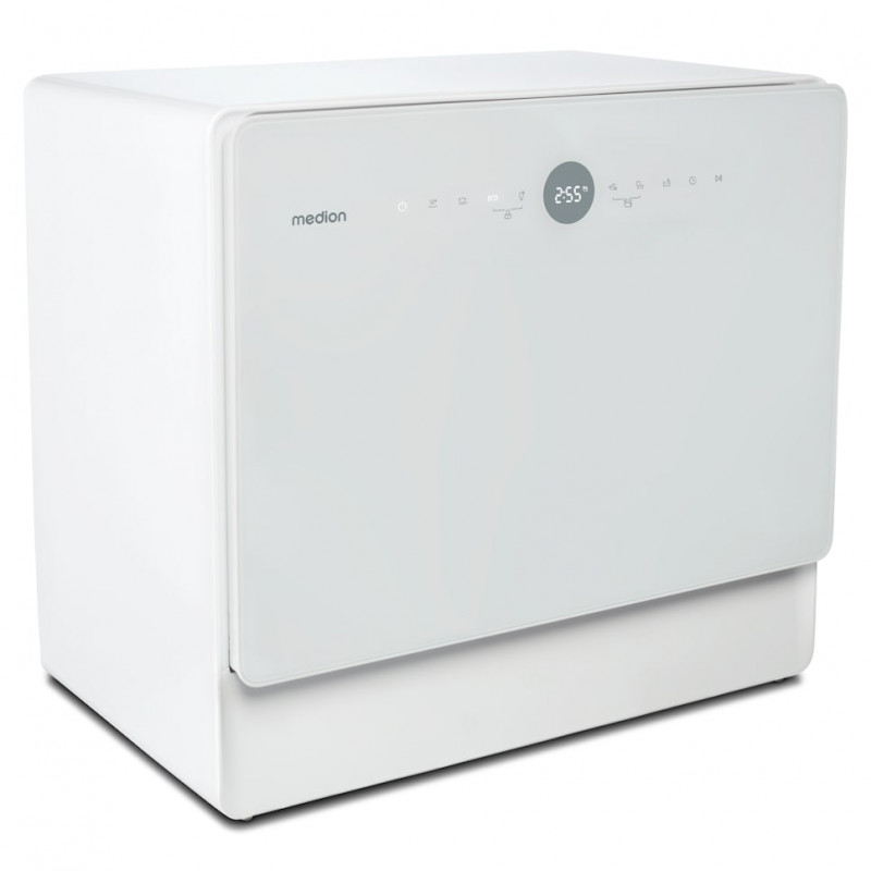 Máquina de lavar loiça independente Medion DWT50 (MD 37775), 50 cm de largura, 9 conjuntos de louça, classe energética F, branco