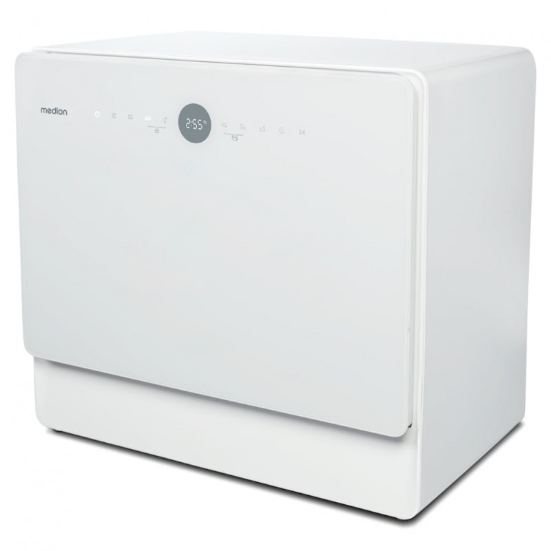 Máquina de lavar loiça independente Medion DWT50 (MD 37775), 50 cm de largura, 9 conjuntos de louça, classe energética F, branco