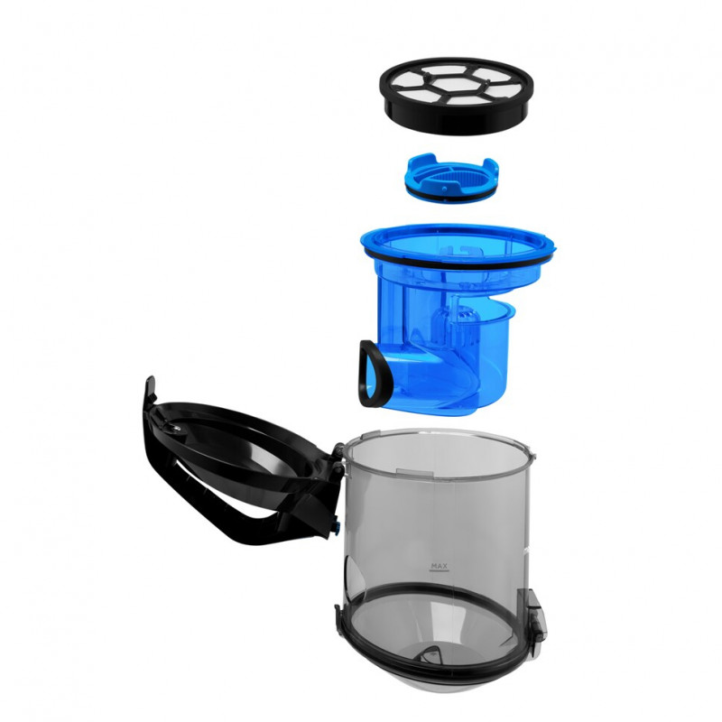 Aspirador de pó Medion E2001, 18 kPa, 2L, filtro HEPA, preto azul