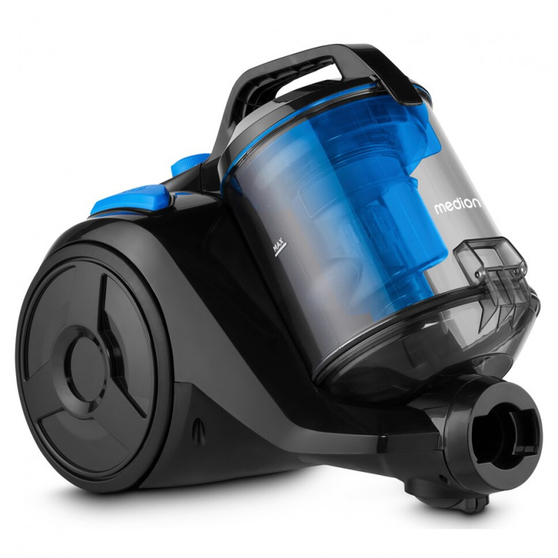 Aspirador de pó Medion E2001, 18 kPa, 2L, filtro HEPA, preto azul