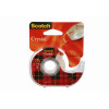 3M Scotch Crystal Clear fita adesiva com aplicador manual, 19 mm x 15 m, transparente, leve e silenciosa, 1 rolo 6-1915D