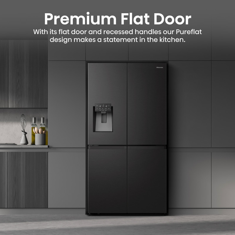 Frigorífico side-by-side Hisense RQ760N4SBFE (estilo americano) 178,5 cm de altura EEK E