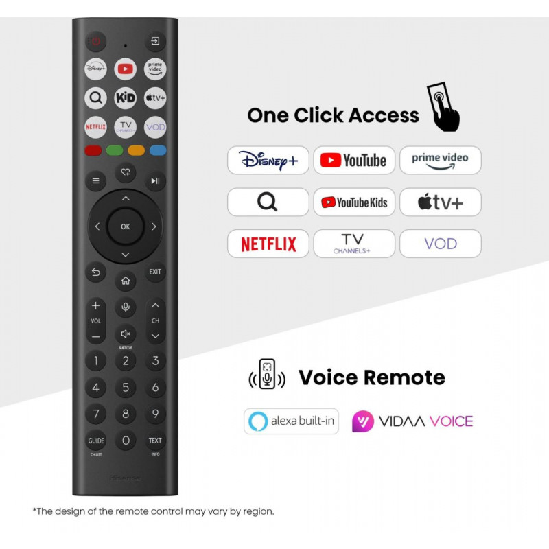 Televisor Hisense 98E7Q 98 polegadas 4K QLED Smart TV (Dolby Vision IQ, HDR10+, VIDAA U, Dolby Atmos, 3x HDMI, 2x USB, Wi-Fi, Bluetooth, DVB-T2/C/S2)