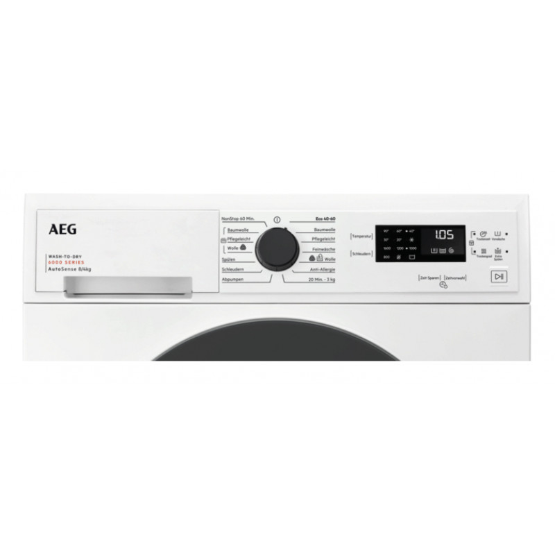 AEG LWK6A50680 Series 6000 máquina de lavar e secar 8 kg / 4 kg, 1600 rpm, classe de eficiência energética D