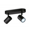 WiZ IMAGEO Spots candeeiro de teto Tunable White 2x5W preto unidade