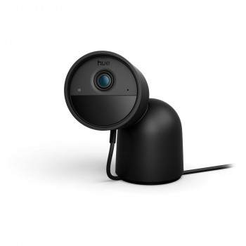 Philips Hue Secure Câmara com fios com base, resolução de vídeo 2K, preto