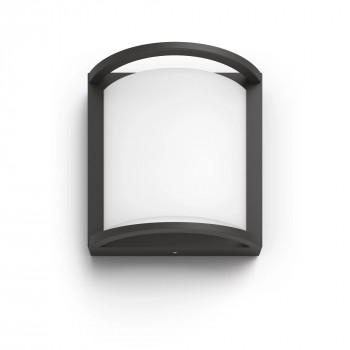 Philips Outdoor Samondra aplique de parede ultraeficiente 3,8W, 2700 Kelvin antracite