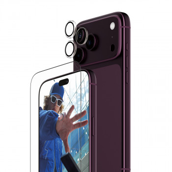 PanzerGlass 2-in-1 Essentials Conjunto de película protetora de ecrã e proteção de objetiva da câmara para iPhone 18 Pro Max
