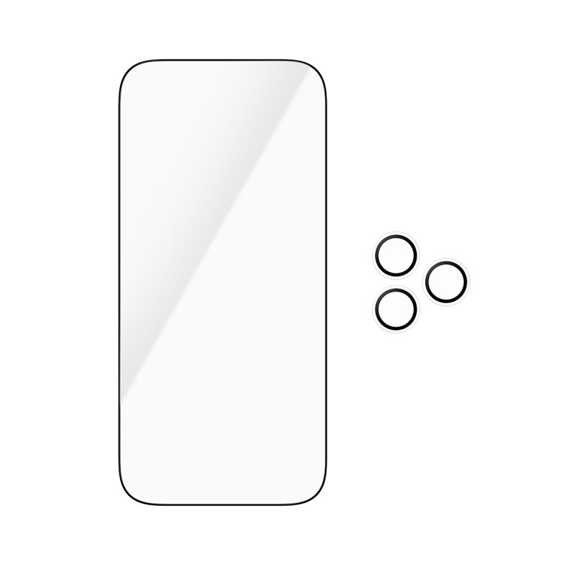PanzerGlass Essentials 2-in-1 proteção de ecrã e proteção de objetiva de câmara para iPhone 18 Pro