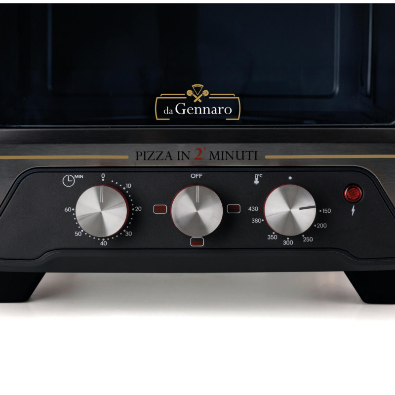 Ariete Forno de Pizza DA GENNARO Vermelho/Aço Inoxidável 2200W para Pizzas até 30cm