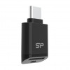 Leitor de cartões microSD Silicon Power C200 USB-C 3.2 - preto