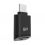 Leitor de cartões microSD Silicon Power C200 USB-C 3.2 - preto