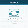 Cabo de carregamento HP Poly Voyager Free 60 USB-C para USB-A