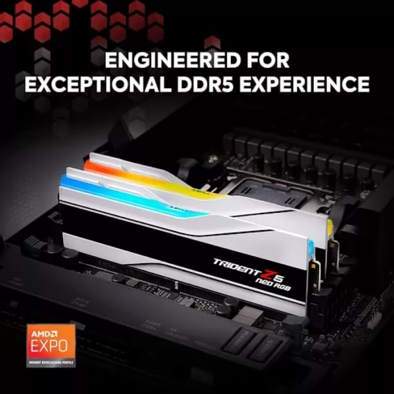 G.Skill Trident Z5 Neo EXPO RGB 64GB (2x32GB) DDR5 PC5-48000C30 6000MHz Kit Dual Channel