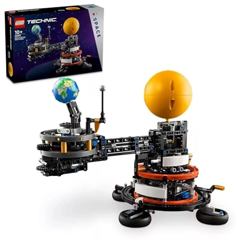 LEGO Technic Planeta Terra e Lua em Órbita Jogos Espaciais para Crianças a partir dos 10 Anos Sistema Solar Brinquedo de Construção com Planetas