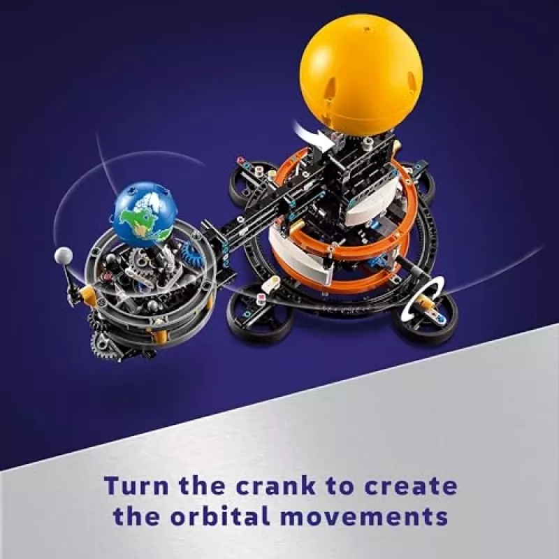 LEGO Technic Planeta Terra e Lua em Órbita Jogos Espaciais para Crianças a partir dos 10 Anos Sistema Solar Brinquedo de Construção com Planetas