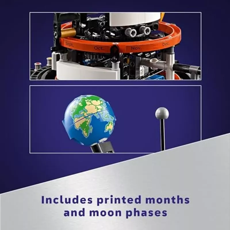 LEGO Technic Planeta Terra e Lua em Órbita Jogos Espaciais para Crianças a partir dos 10 Anos Sistema Solar Brinquedo de Construção com Planetas