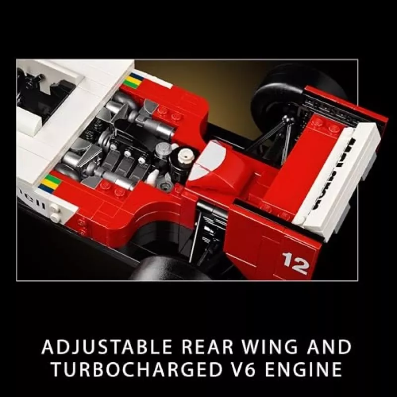 Conjunto LEGO McLaren MP4/4 Ayrton Senna 10330 — modelo LEGO ICONS à escala