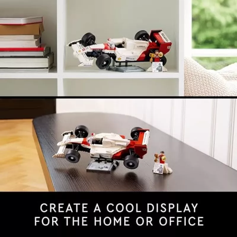 Conjunto LEGO McLaren MP4/4 Ayrton Senna 10330 — modelo LEGO ICONS à escala