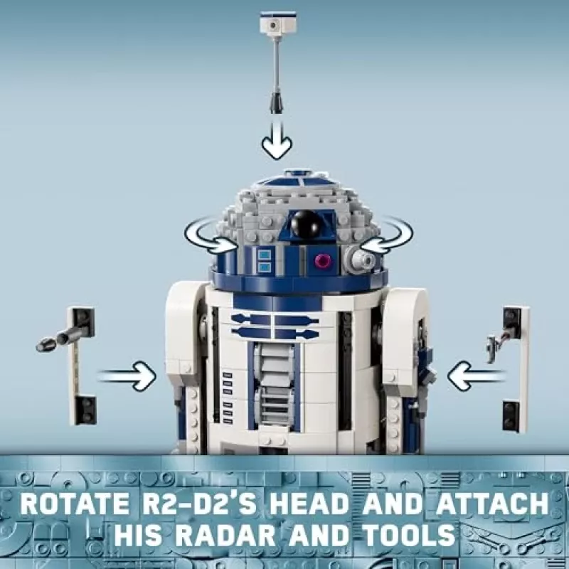 LEGO Star Wars 75379 R2-D2 conjunto de construção com minifigura de Darth Malak, 1050 peças, 10+