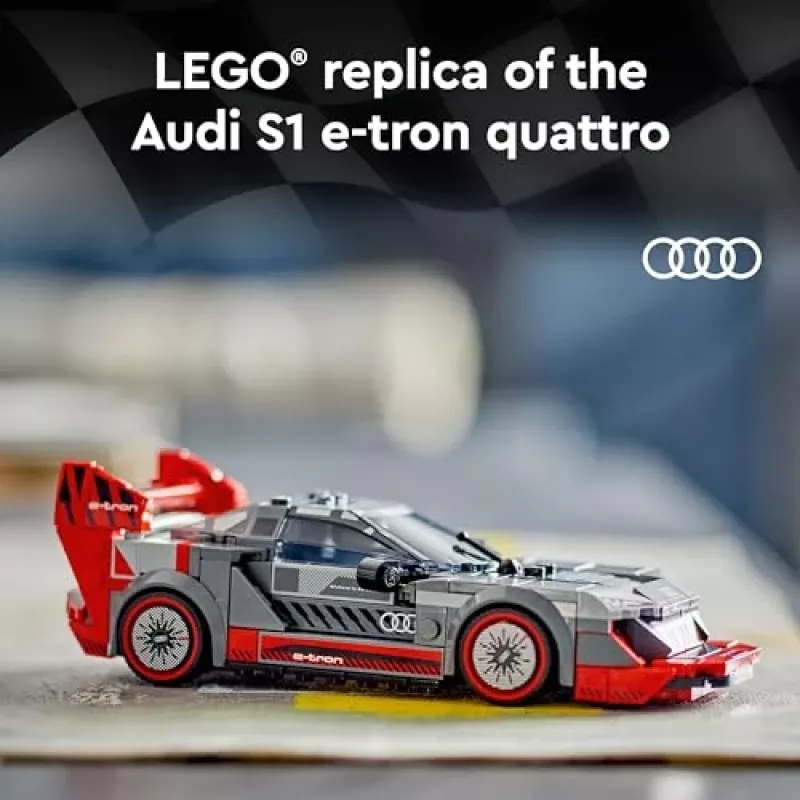 Lego Speed Champions 76921 Audi S1 E-Tron Quattro conjunto de construção de carro de corrida