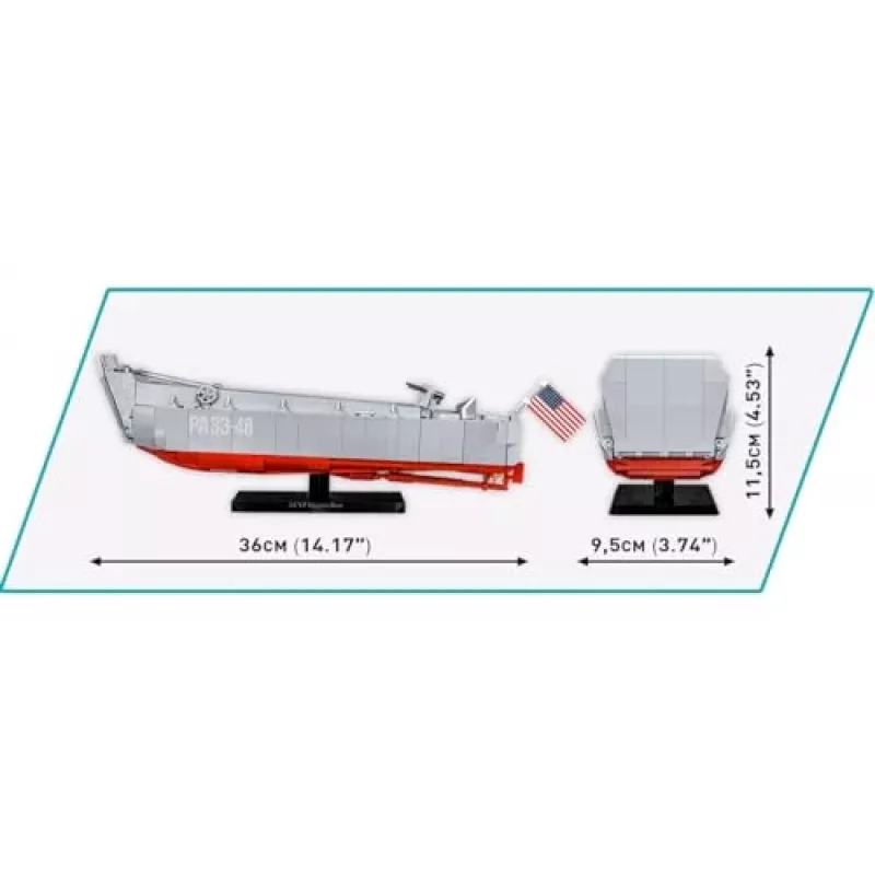 Conjunto de construção Cobi LCVP Higgins Boat, 715 peças, idade 8+
