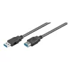 Cabo de extensão USB 3.0 SuperSpeed Wentronic Goobay, preto, 5 m - ficha USB 3.0 (Type-A) > conector fêmea USB 3.0 (Type-A) (95726)