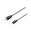 Equip cabo USB 2.0 Type-A para Micro-B, 1.0m, preto, 1 m, USB A, Micro-USB B, USB 2.0, macho/macho, preto