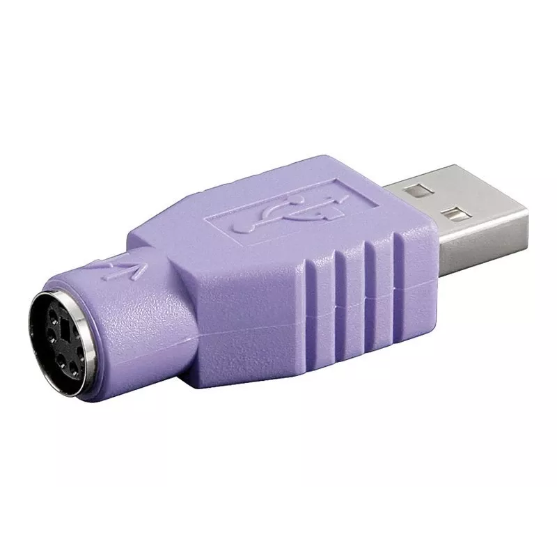 Adaptador de cabo Microconnect USBA-M/PS2-F violeta