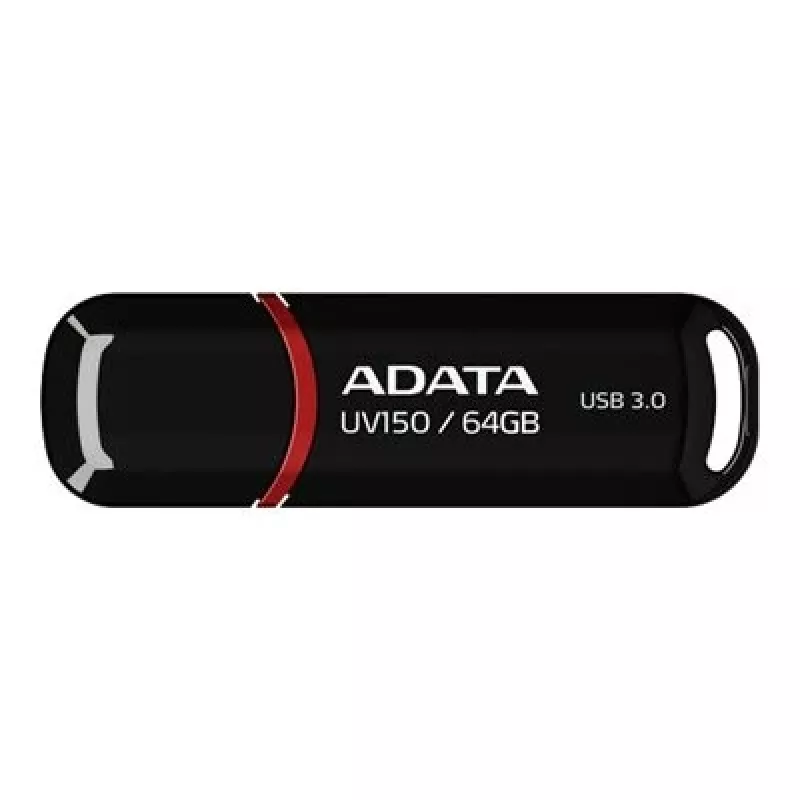Pen Drive ADATA 64GB DashDrive UV150 USB Tipo-A 3.2 Gen 1 (3.1 Gen 1) Preto