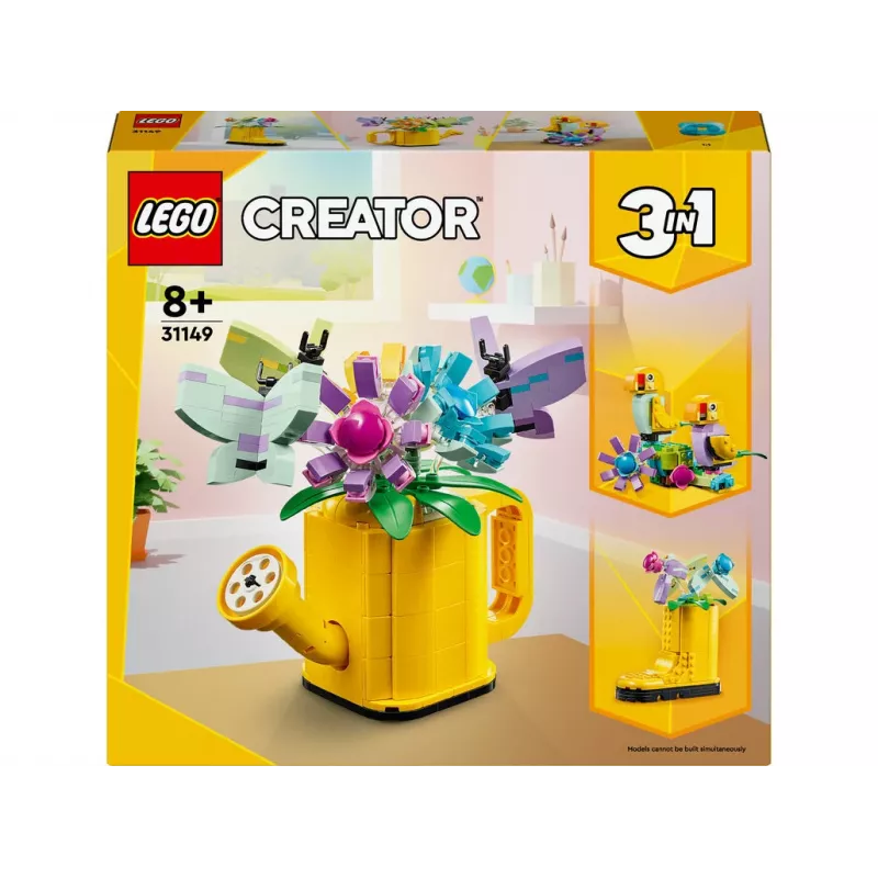 LEGO Creator Flor em regador 31149 — modelo de flor construível, 420 peças, 120×150×130 mm