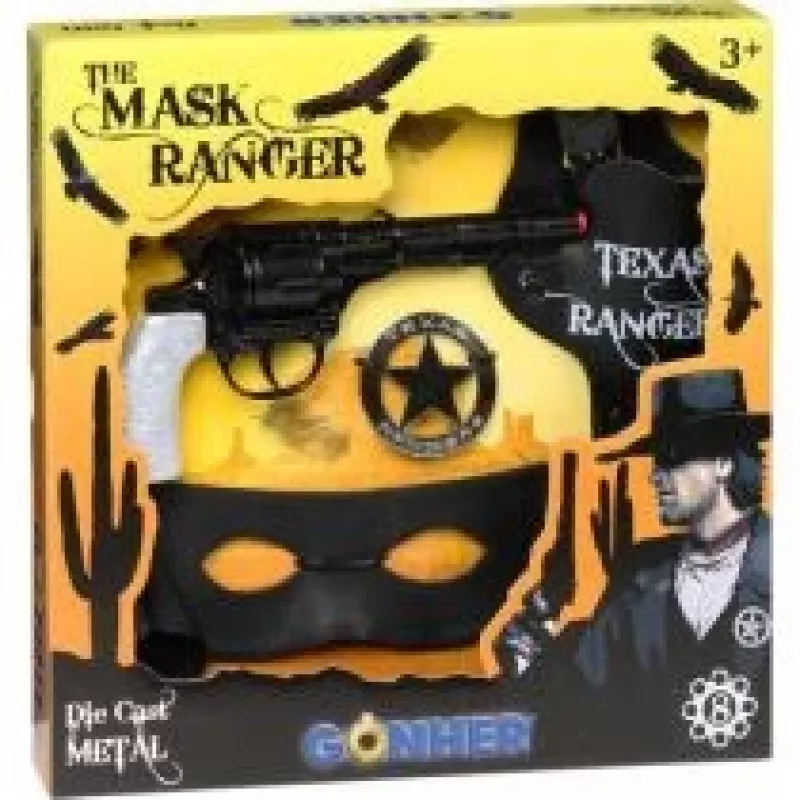 Gonher conjunto de cowboy com máscara
