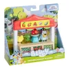 Conjunto de figuras de brincar TMTOYS Mini Bluey Lebensmittelladen BLU17555 – conjunto de mini figuras para diversão