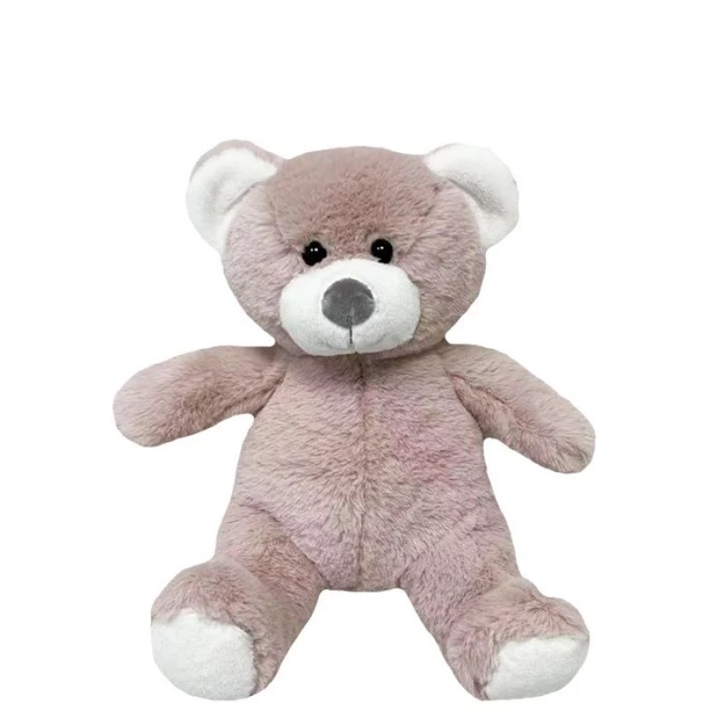 Mascote Olus urso de peluche 23 cm rosa