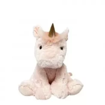 Peluche TULILO mascote Lily unicórnio 30 cm — peluche macio, design sentado
