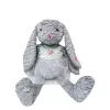 Peluche TULILO mascote coelho rosa 32 cm cinzento - coelho de peluche 32 cm