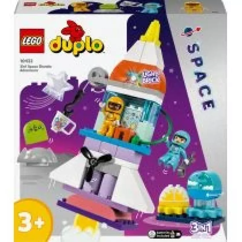 LEGO DUPLO 3em1 Space Shuttle Adventure Foguetão Brinquedo 10422