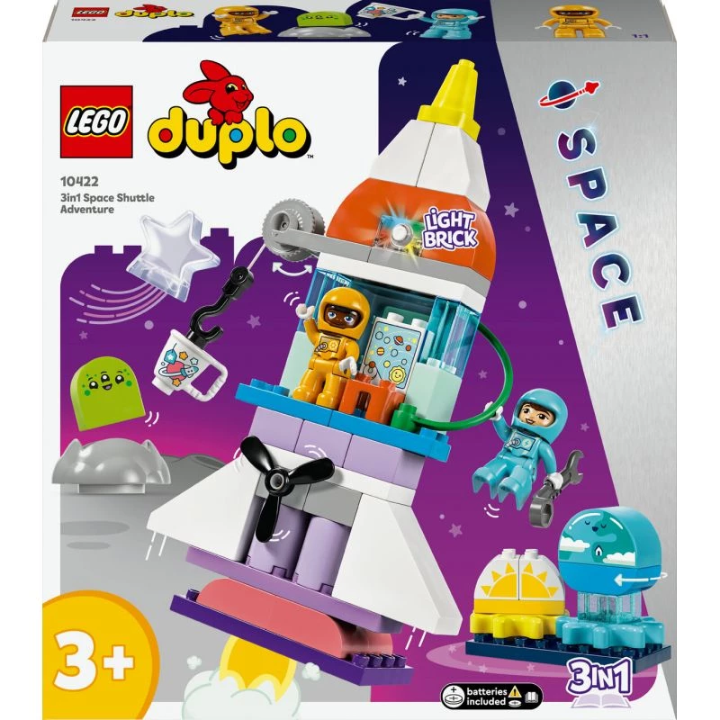 LEGO DUPLO 3em1 Space Shuttle Adventure Foguetão Brinquedo 10422