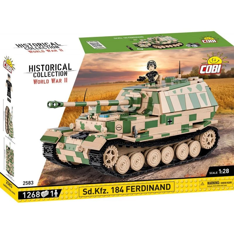 Cobi Historical Collection WWII SD. veículo. Ferdinand Panzer, multicolor