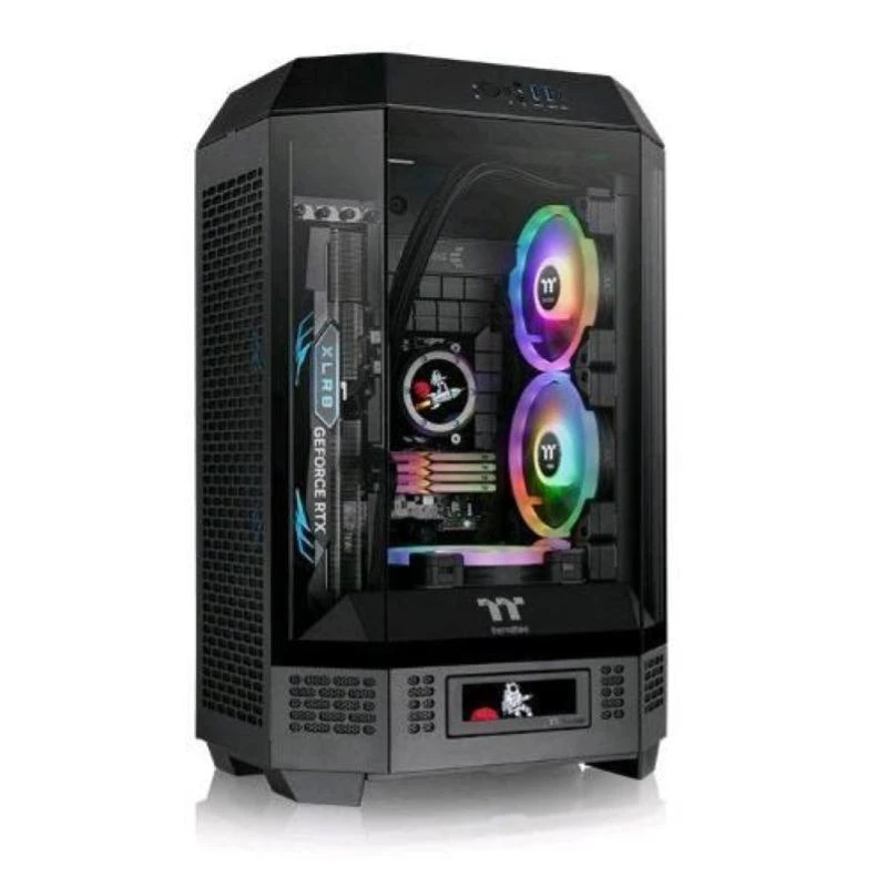 Caixa para PC Gaming Thermaltake The Tower 300 Black Micro Tower Tempered Glass